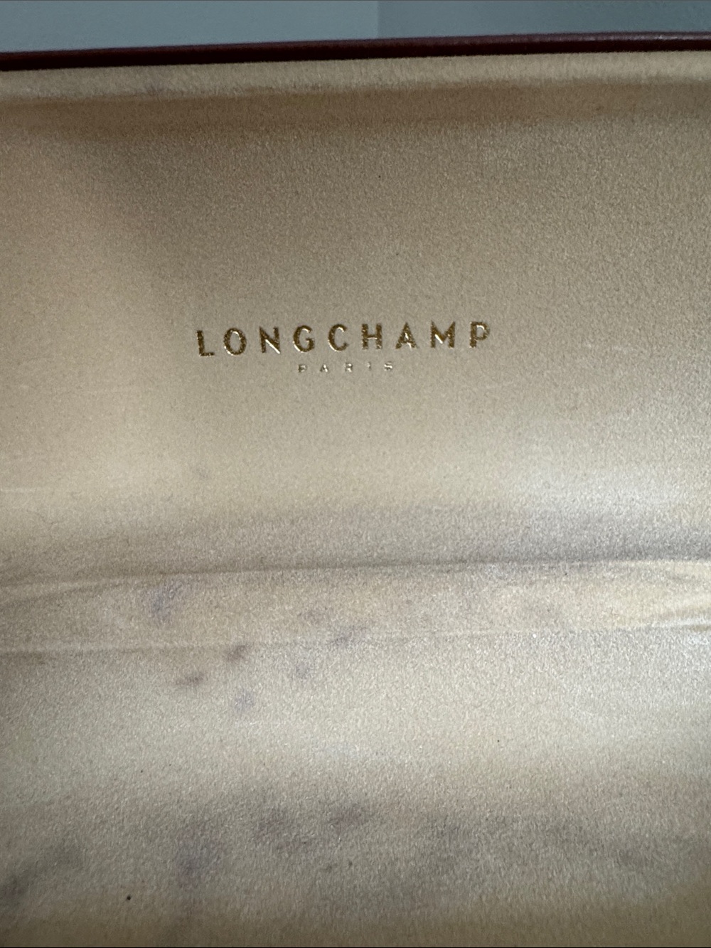 Longchamp Tan Brown Leather Eyewear Case - Picture 7 of 8